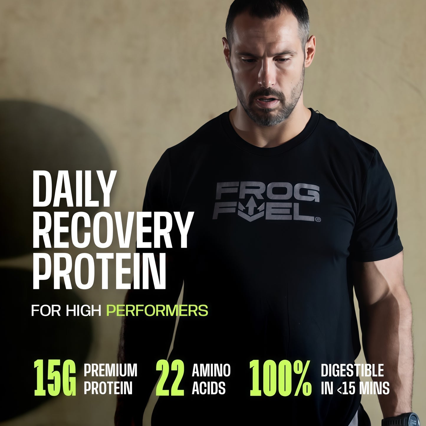 Frog Fuel Power Regular Protein Shot,15g Protein Nano-Hydrolyzed Grass Fed Collagen, Post Workout, Gluten Free, Fat& Sugar Free, 22 Amino Acids, 0 Carbs, Berry